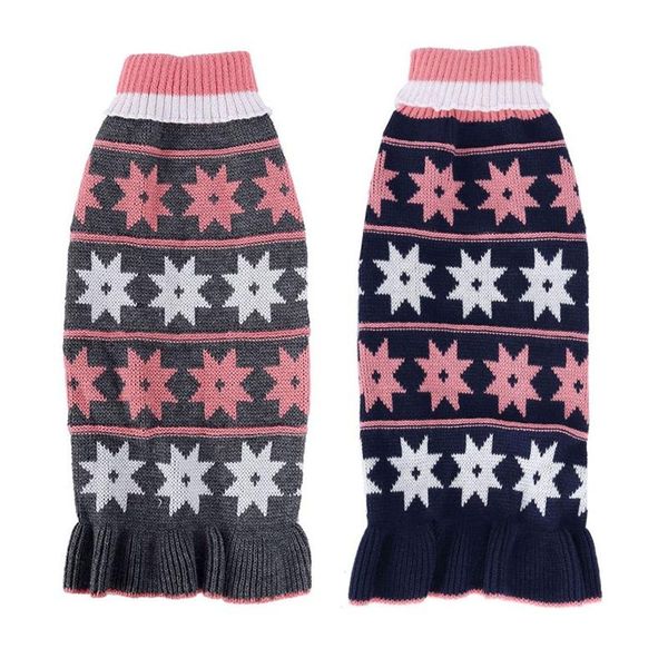 

dog apparel pet sweater star design comfortable cat winter warm turtleneck coat costume clothes clothing
