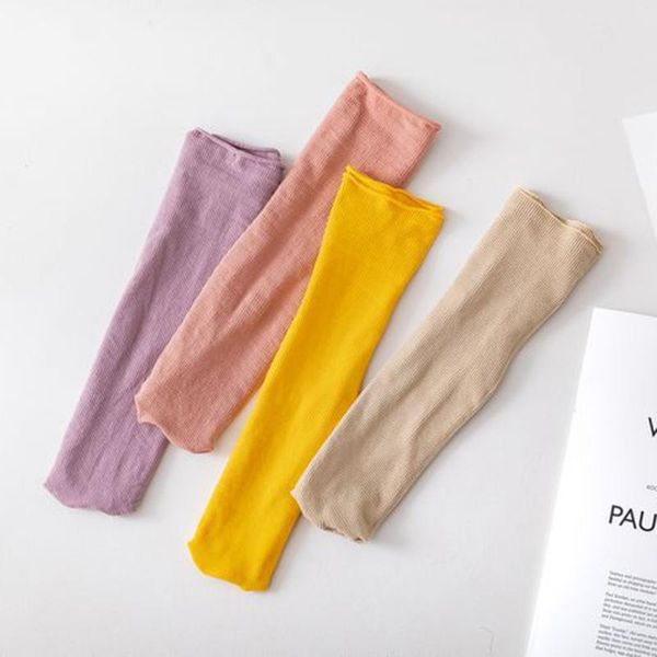 

pair women socks summer spring thin loose colorful lady long fashion girls students solid & hosiery, Black;white