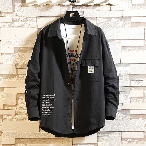 

men's polos casual brand white black shirts long sleeves spring autumn plus asian size m-5xl aed4