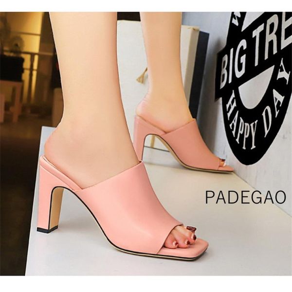 

slippers highslippep 2021 women's summer outside fashion women, Black