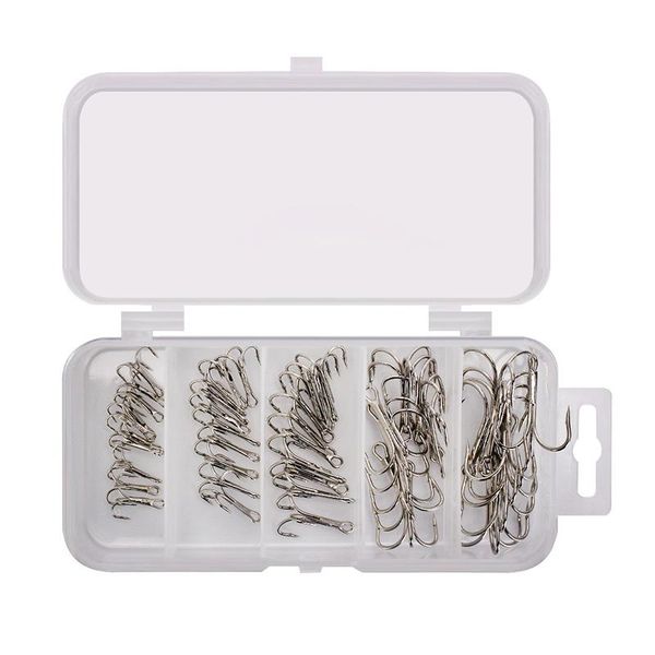 

fishing hooks treble high carbon steel tackle 50pcs/box portable rustproof sharp fish hook quality