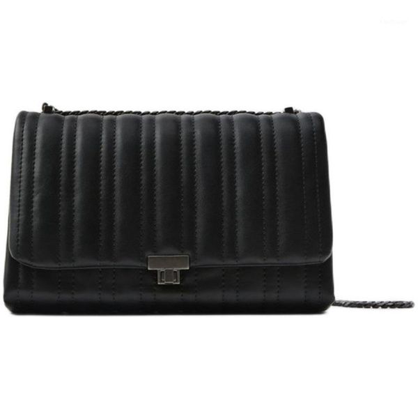 

evening bags women fashion black pu leather shoulder bag clutch handbag quilted designer crossbody with chain strap