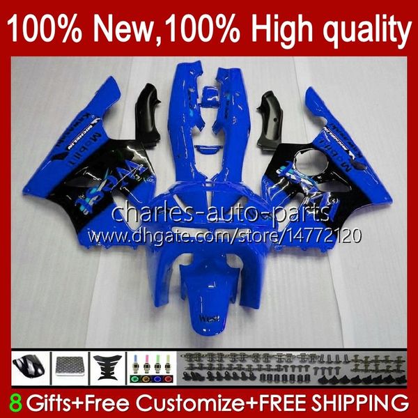 Kit de corpo para Kawasaki Ninja ZX-636 ZX 6R 636 600CC 600 CC 1994 1995 1997 Blue West Blk BodyWorks 50HC.56 ZX600 ZX 6 R ZX636 ZX 6R 94-97 ZX600C ZX6R 94 95 96 97 Feeding