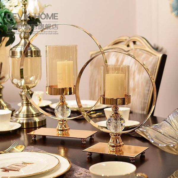 

european creative home wedding candlestick classical living room point table arrangement gift and candle holders