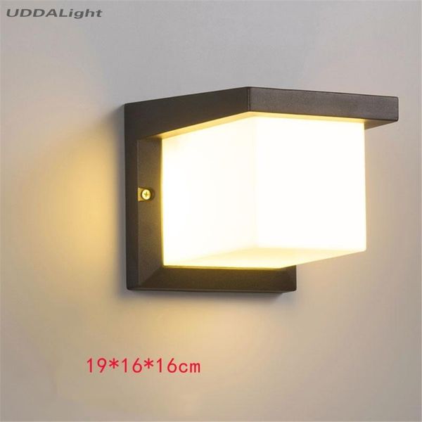 

item round/square black wall light 10w led waterproof ip65 lamp