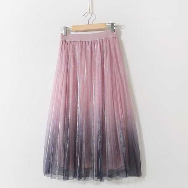 

skirts women clothes 2021 long tulle tutu skirt princess sweet party beach multi layers drop arrival, Black