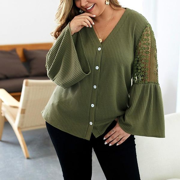 

women's sweaters plus size autumn women flare sleeve lace loose casual sweater pullovers knitted big winter a073, White;black