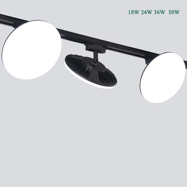 

led track lights lumen ra85 smd2835 spot light 18w 24w 36w 50w lighting housing 2 wire no flicker