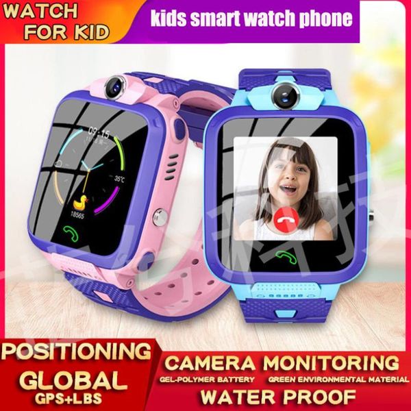 

children's kids phone watch smart smartwatch with 2g sim card po waterproof ip67 boys girls gift for android watches