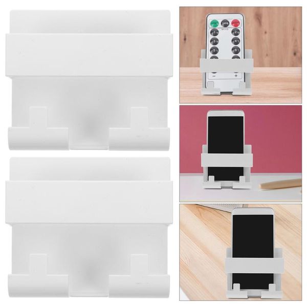 

cell phone mounts & holders 2pcs drilling convenient bathroom shelves cellphone