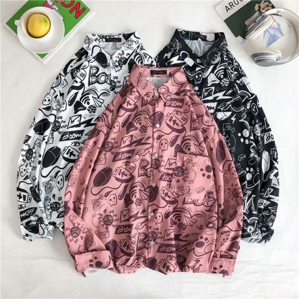 

men's casual shirts shirtflower men's long sleeve shirt winter korean fashion ruffian handsome very fairy pink 762r, White;black