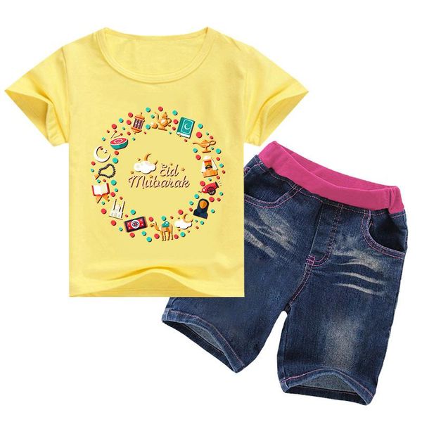 

baby girl clothes fashion kids girls -shirt summer children's wear girls' clothing sets, White