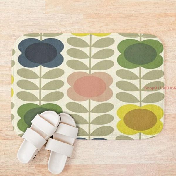 

mat orla kiely design 3d pattern print bath mats anti slip soft washable bathroom