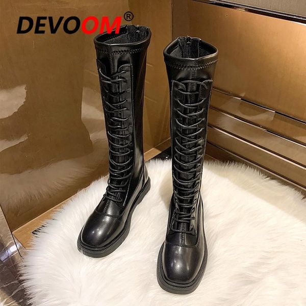 

boots 2021 fashion thigh high women winter leather over the knee black snow ankle boot warm shoes woman botas altas mujer