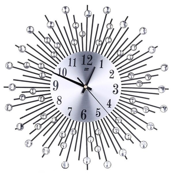 

wall clocks fashion modern style silent metal clock living room home office decoration
