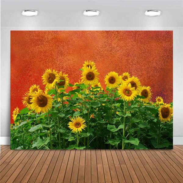 

party decoration sunflower printed background floral backdrop po thin kids girls festival birthday decorations