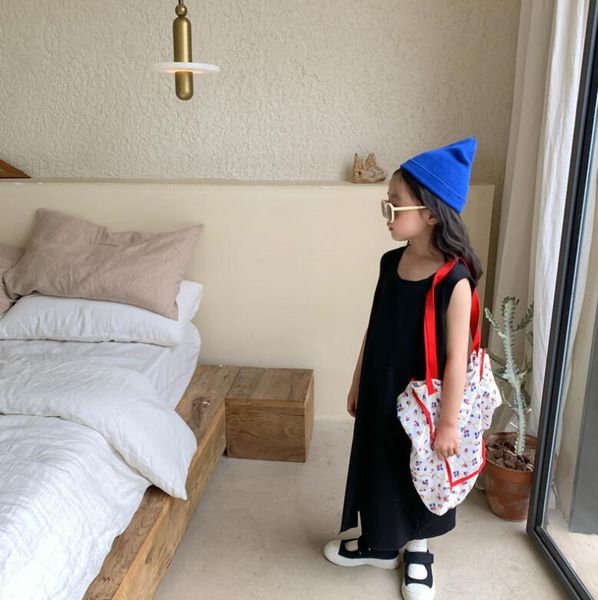 

style girls dress fashion summer cotton dresses 2-7 years cy966 girl's, Red;yellow