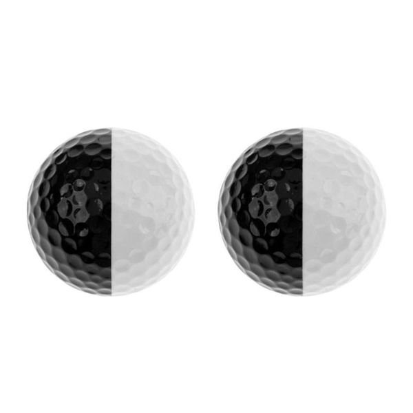

golf balls 2pcs golfing training two color practice putter aiming