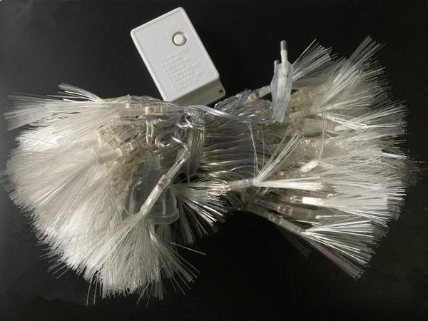 

strings 10m 80 led fairy fiber optic string light for christmas/xmas/wedding/easter/halloween/garden/window/garland party decor-white