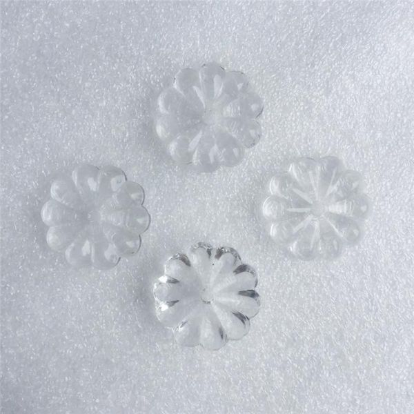 

chandelier crystal transparent 25mm 50pcs glass rosette plum flower beads middle hole prats for diy lamp decoration