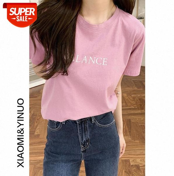 

[ou fan] 7846 printed short-sleeved t-shirt women korean chic loose slim #wj7g, Black;gray