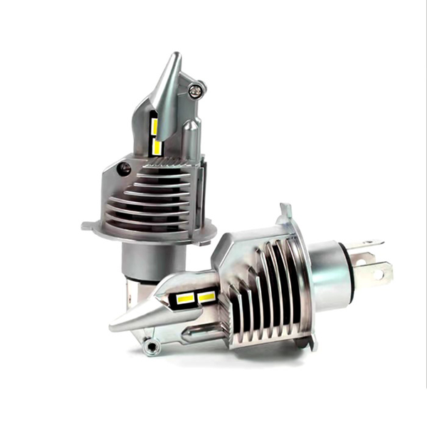 

car headlights 2pcs fighters h4 led headlight lamps smaller size 12v 24w 4200lm lights ip67 waterproof blubs