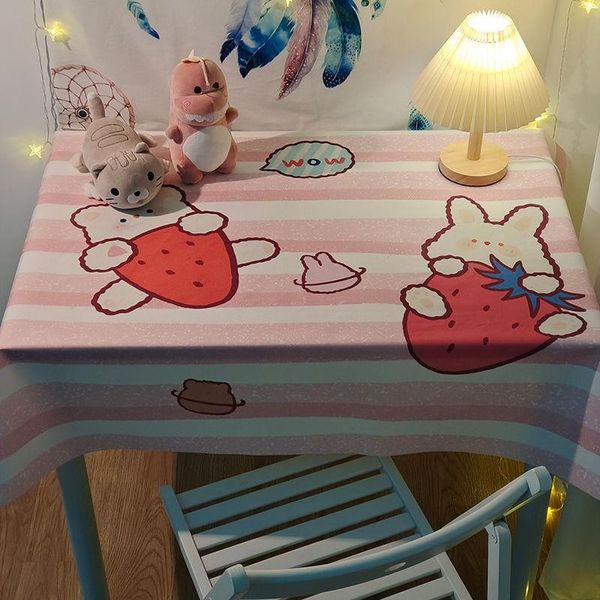 

table cloth cute girl heart tablecloth ins wind desk student dormitory bedroom study cartoon children writing nappe