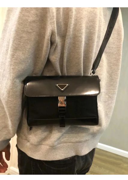 

luxury handbags storage p family nylon mobile phone bright cover men's women's triangle slant cross waist chest horizontal postman