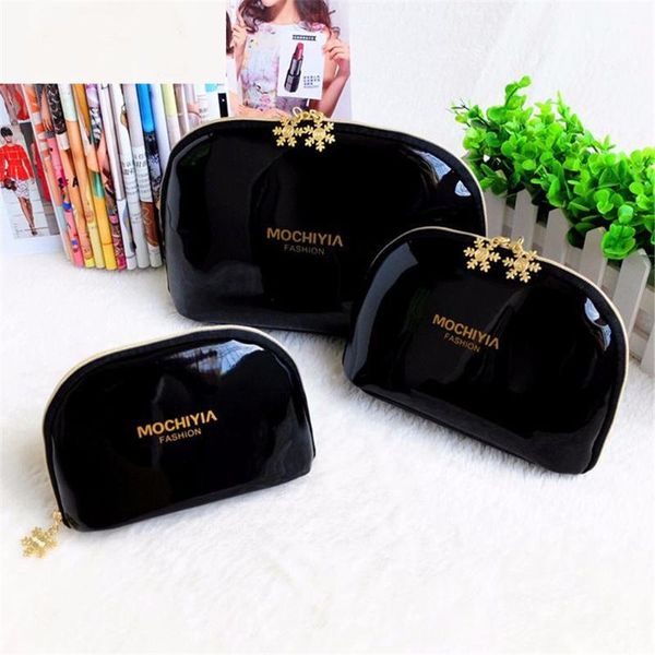 

korean version of bright patent leather mirror pu travel portable waterproof cosmetic bag bags & cases
