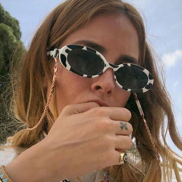 

fashion classic oval sunglasses women small round frame lunette de soleil femme vintage eyewear uv400 glasses, White;black