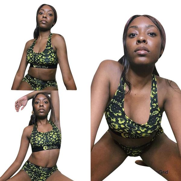 

women's tracksuits special design summer women set ethika print casual sporty beach 2 pieces outfits female suits, Gray