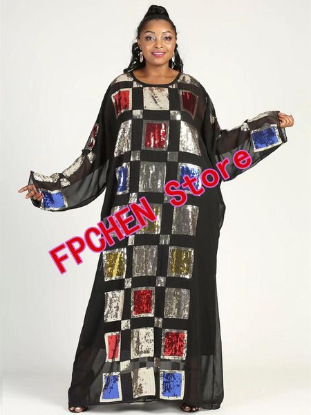 

ethnic clothing african women's dress sequins fashion a coat, Red