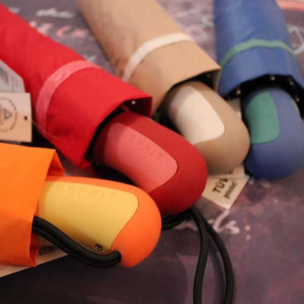 

umbrellas three folding automatic sun umbrella rain women windproof strong clear woman parasol parapluie gift ideas sy398