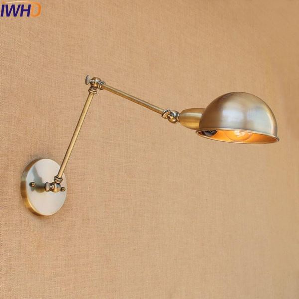 

wall lamps iwhd antique retro vintage lamp led edison wandlampen swing long arm light loft industrial home stair lighting sconce