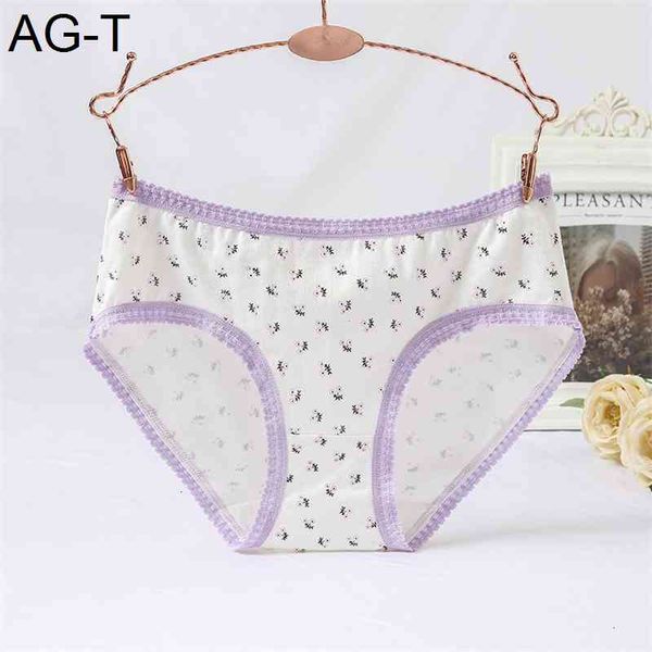 

garden flower pure cotton lovely girl lace side underwear women's briefs, Black;pink