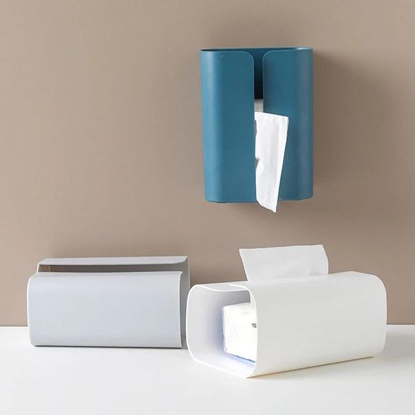 

household paper towel storage rack tissue boxes container multifunctional kitchen wall hanging box holder & napkins