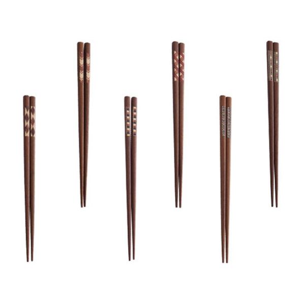 

chopsticks 6 pairs reusable minimalism japanese wood gift set