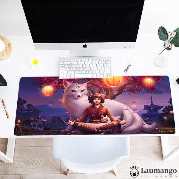 

mouse pads & wrist rests pad smite game pattern printed rubber computer desk mat mousepad mini pc tablet kawaii gaming accessories
