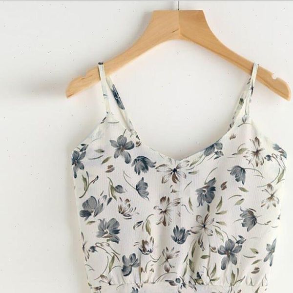 

summer self tie back womens cami v neck print floral crop female camisole tank ladies casual blouse mujer, White