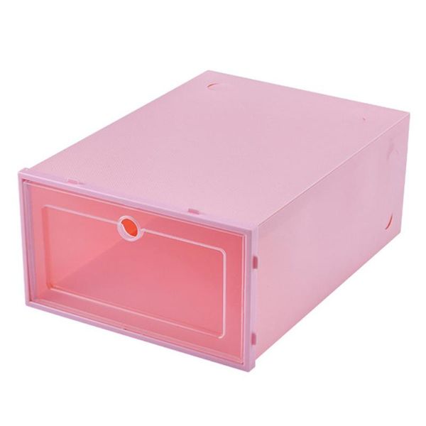 

clothing & wardrobe storage 4 colors shoes boxes thickened transparent drawer case plastic shoe dustproof organizer box combination for home