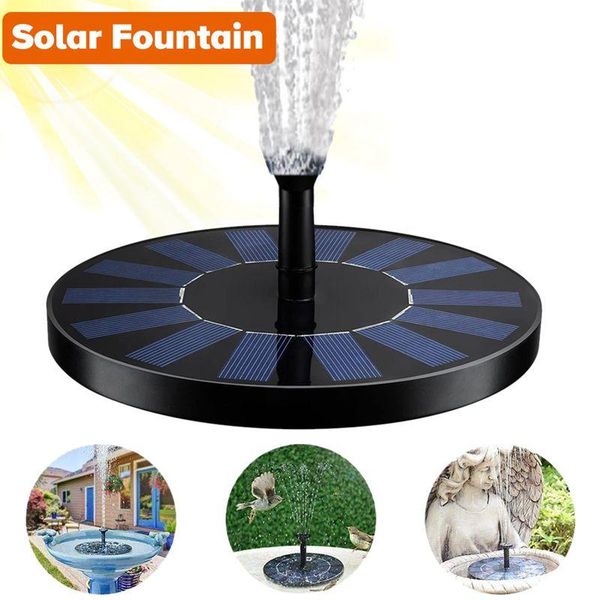 

solar floating fountain water decoration garden pond bird bath feeder powered waterfall decorations