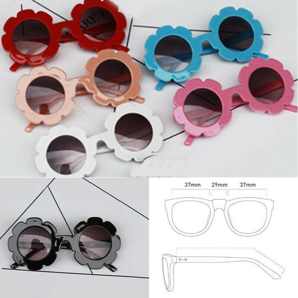 

fashion sunglasses frames 2021 summer baby accessories cute protective glasses kids boys girls sun shade flowers, Black