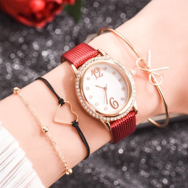 

fashion women bracelet watch elegant female gold oval dial shining diamond suit dress party montre femme 2021 wd3 wristwatches, Slivery;brown