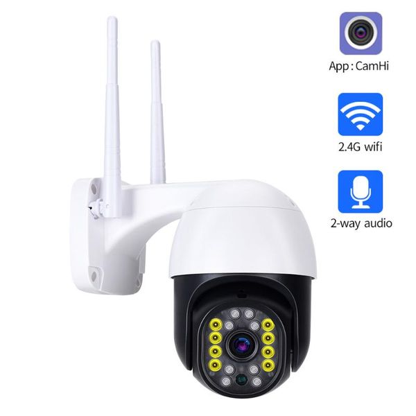 

wifi ip camera outdoor 4x digital zoom ai human detect h.265 p2p onvif audio 2mp wireless security cctv camhi cameras