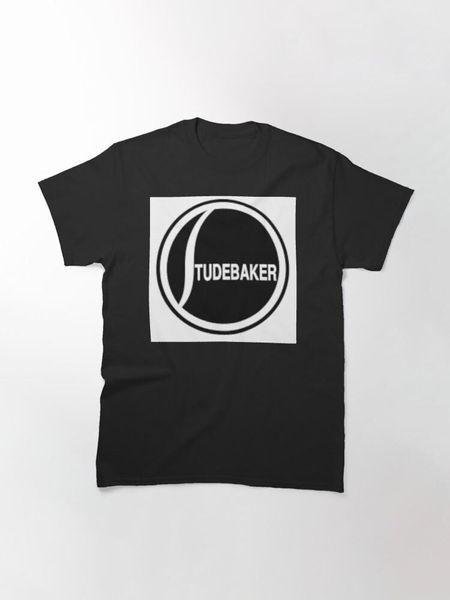 

men's t-shirts studebaker logo classic t-shirt, White;black