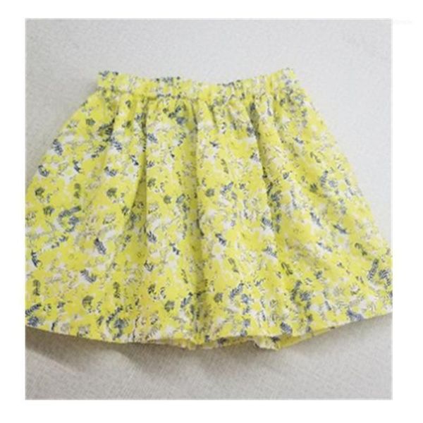 

skirts girls skirt toddler summer yellow floral sweet baby clothes1, Blue