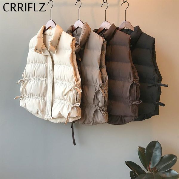 

women's vests women casual vest polyester regular zipper solid o-neck crriflz, Black;white