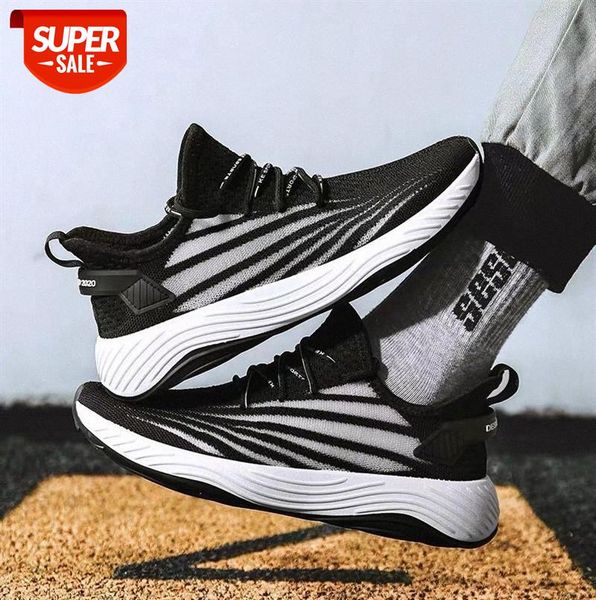 

mesh casual shoes breathable running men's stitching low-sneakers #2q9m