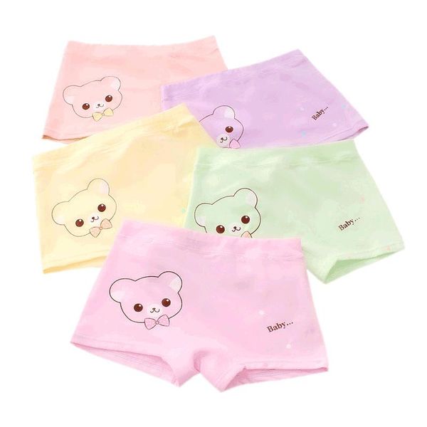 

panties 5 pieces/lot briefs child kids boxer girls cotton 2-12y children underwear cute pattern soft girl pants, Camo