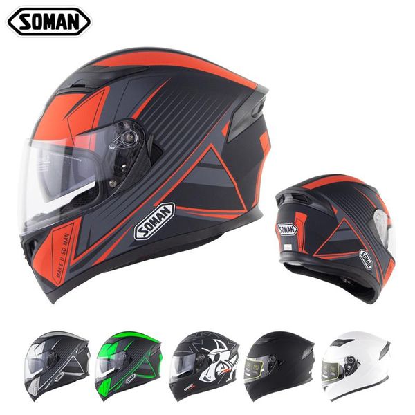 

motorcycle full helmet electric car double lens street sm960 riding helmets